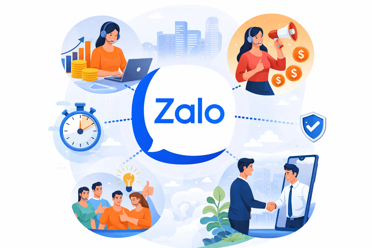 5 Lợi ích khi thuê ngoài dịch vụ chăm sóc khách hàng qua Zalo