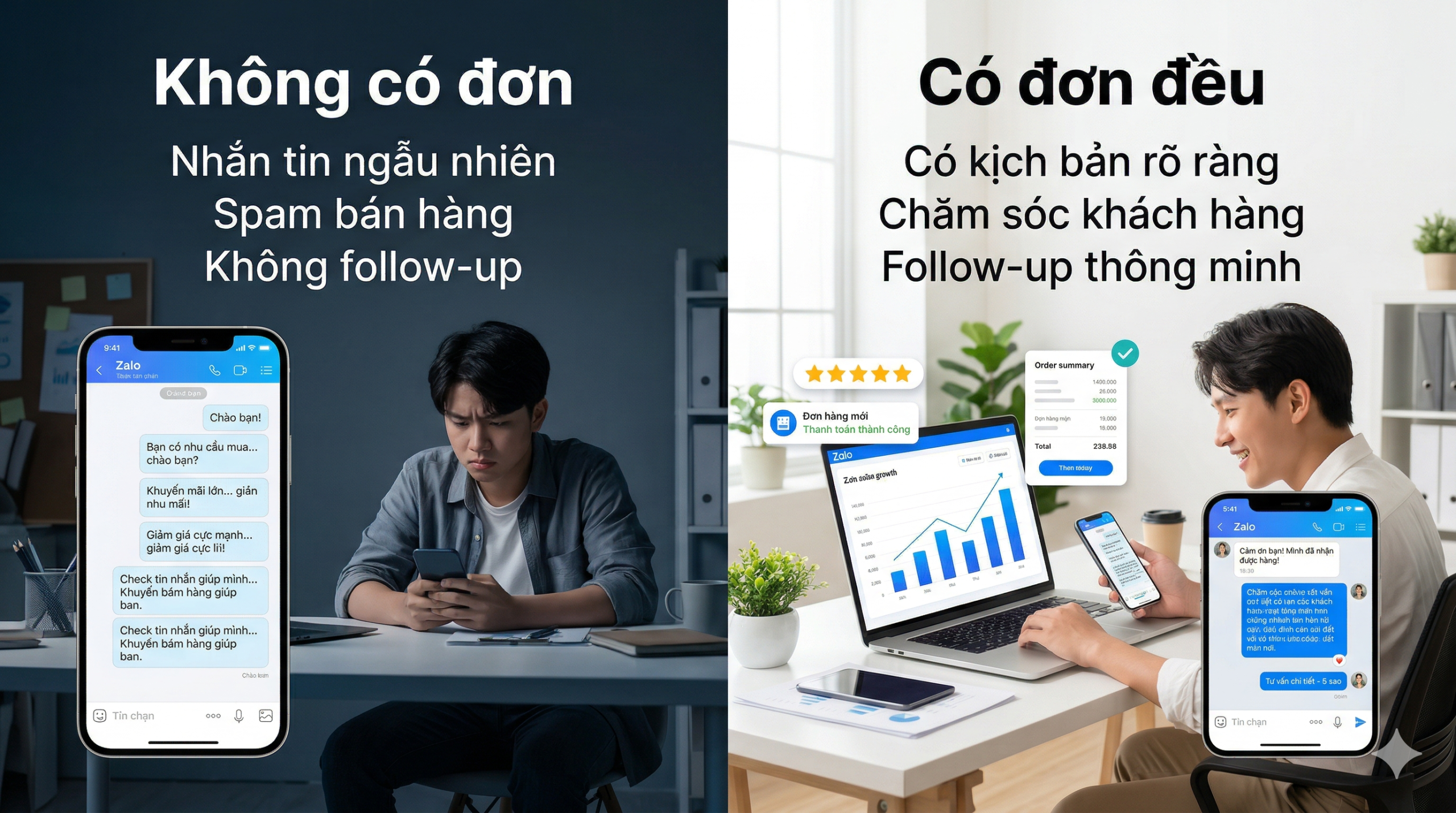 Sự khác biệt giữa người có đơn và không có đơn
